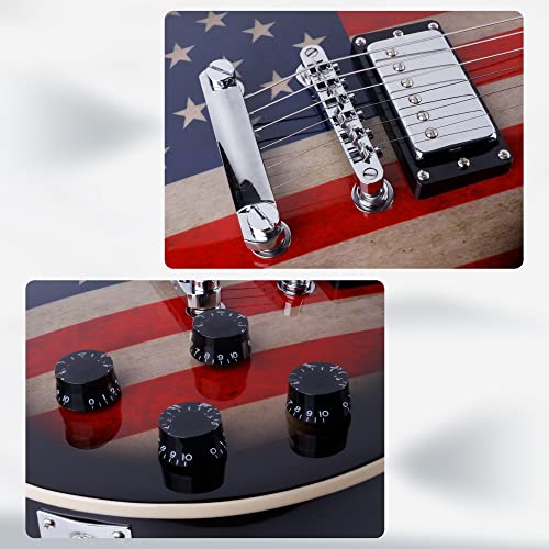 Leo Jaymz SC-US FLAG Full Size Single Cut Electric Guitar -Mahogany Body,Mahogany Neck thumb #5