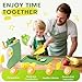 Toddler Cooking Set with Storage Box-Kids Kitchen Set,Safe PP Material Montessori Kitchen Tools for Real Cooking,Dishwasher Safe,Fun Bird-Shaped Organizer Toddler Knife Set