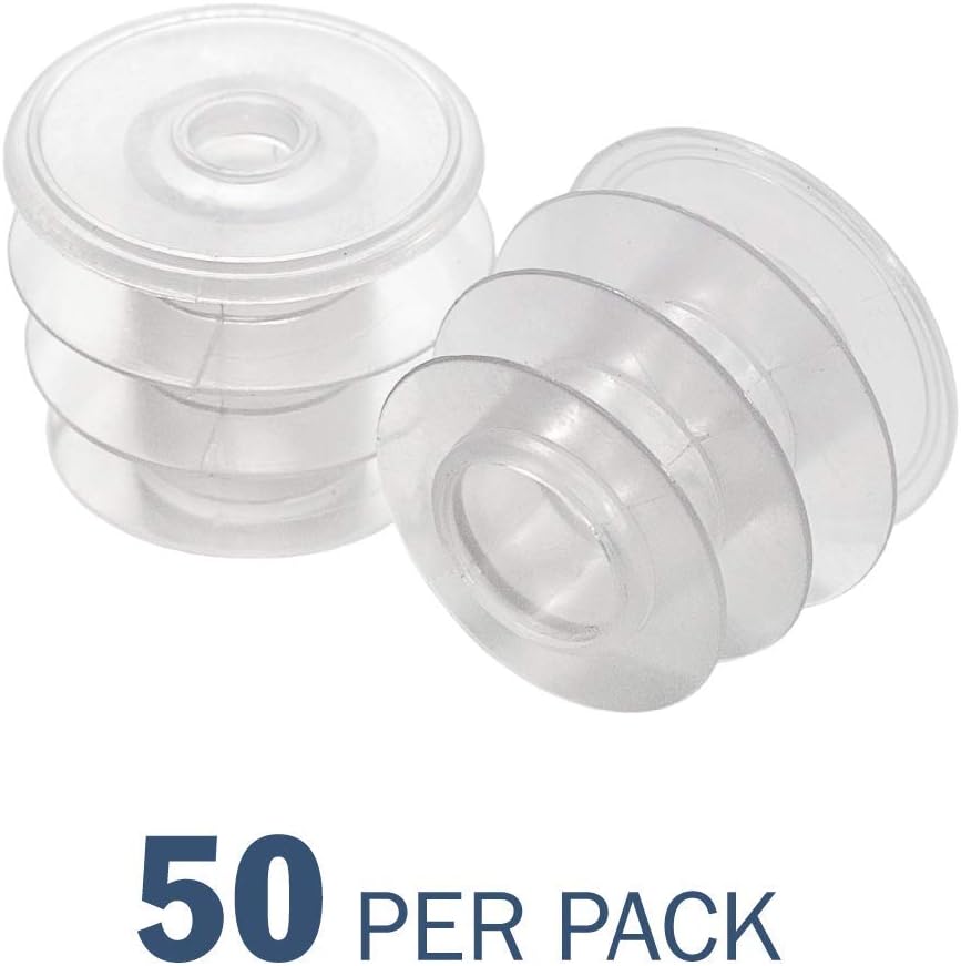 Oral Syringe Adapter Plugs, Compatible with 12 and 16 Oz Oval, 28 mm, 50 Count (Pack of 1)