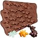 PERNY Dinosaur Molds - 2 Packs Dinosaur Non-stick Silicone Candy Chocolate Soap Gummy Crayon Molds, BPA Free