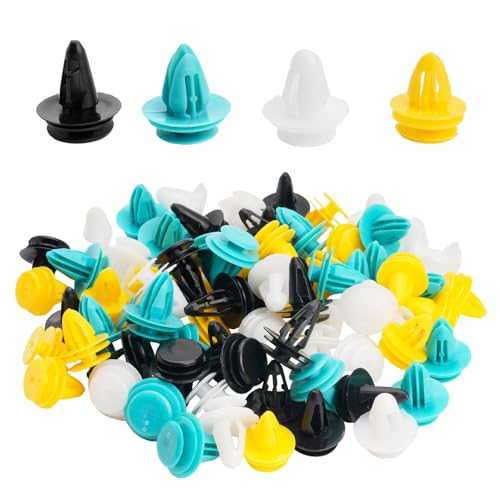 80 PcsCar Trim Clips Plastic Fasteners,Universal Car Panel ClipsCar Body Trim ClipsAuto Retainer Fastener Rivets for Cars Vehicles Fender Interior Doors Trims Panels Bumper Car Retainer Clip(4 Size)