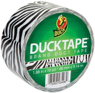 Patterned Tape (10 Yards) (Set of 2) Color: Zig Zag Zebra