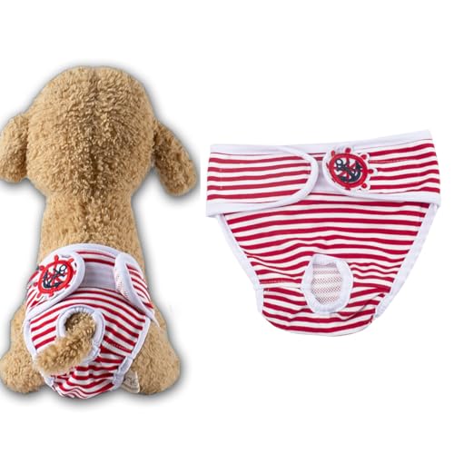 女の子、おむつ、月経パンツ 歩行安全 尿失禁措置 外出 介護 母犬 発情期 手術回復服 テディ 博美犬 礼儀ベルト 礼儀パンツ 2本、自由調節 精櫛綿 通気、水洗、リサイクル可能 犬 失禁 対策 老犬 介護 おむつ (赤い色, L, 枚, 2)