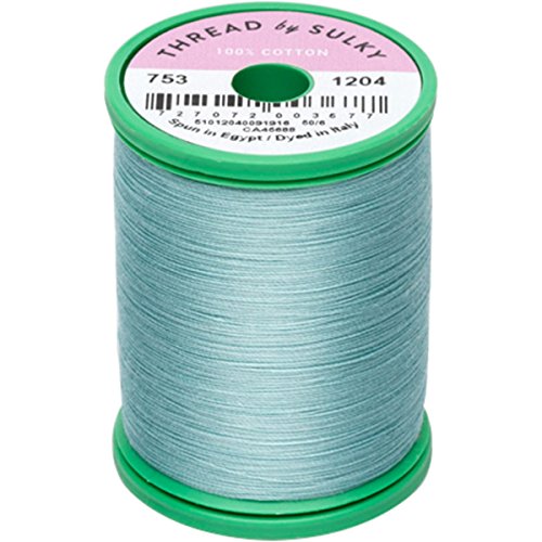 Sulky hilo de algodón 660 yd 50wt Pastel Jade miniatura 1