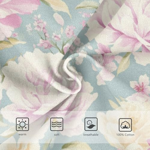 Wusikd Peonies Roses Boys' Underwear Cotton Butterflies Boys Briefs Soft Toddler Underwear 2T3