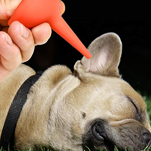 Timoo Ear Syringe 2 Ounce Hand Bulb Syringe Soft Rubber Ear Washing Squeeze Bulb for Kids Adults
