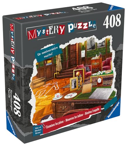 Mystery Puzzle 408 pièces Un anniversaire mortel Ravensburger France - vue 6