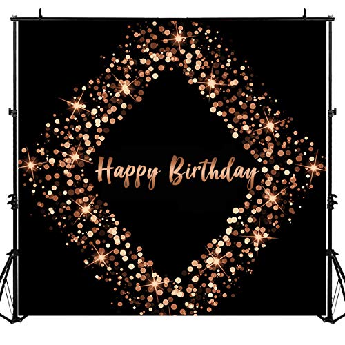 Fotohintergrund, für Erwachsene, Grille, Geburtstag, Party, Banner, Schwarz und Gold, Glitzer, glitzernd, Foto, Studio, Foto, Hintergrund,