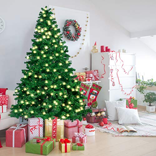 Joiedomi 7.5 Ft Prelit Christmas Tree, Hinged Artificial Christmas Tree with 660 Clear