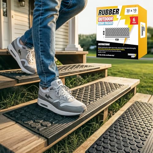 THUNDER GRIP Rubber Stair Treads