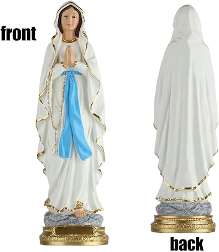Miniatura 23 de Estatua de la Virgen María de resina de 12 pulgadas, figura de la Madre María católica, estatua de Virgen Nuestra Señora de Gracia, decoración