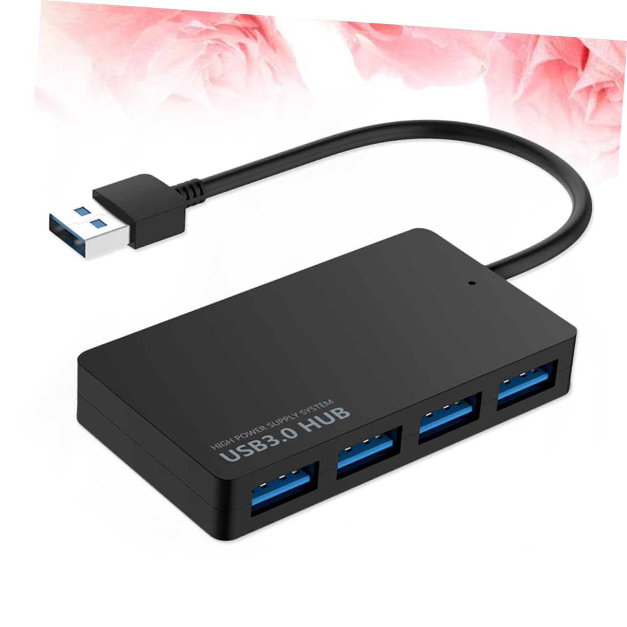 OSALADI 2pièces Hub USB Portable Ports Répartiteur De Données Compact pour Ordinateur Portable Pc Tablette Transfert Rapide Jusqu à avec Indicateur LED