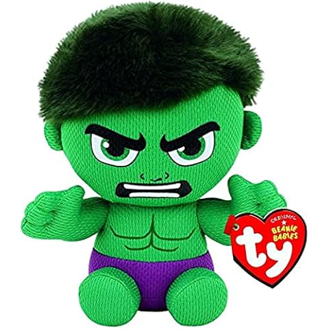 TY 41191 Reg Hulk-Marvel-Beanie, Multicolored Cover
