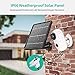 Solar Panel Compatible with HeimVision HMD2 Rechargeable Battery Security Camera, Waterproof 3.2W/ 5.5V Solar Panel with 13ft/ 4m USB Cable, Support Continuously Supply Power for Security Camera