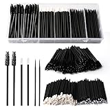 Yokilly 300PCS Disposable Mascara Wands Lip Wands Set,100Pcs Eyelash Brush/100Pcs Lip Brush/100PCS Micro Brushes,Makeup Tool Kit with Organizer Box