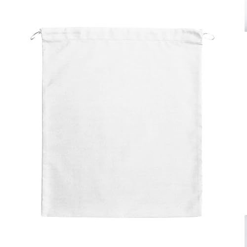17x22" White Handmade in USA Cotton Polyester Colors Drawstring Dust Bag for Handbag, Sneakers, Clothes, Accessories, Travel, Storage, gift or