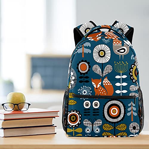 Sac à dos durable fleurs et papillon pour le collège et les sorties décontractées