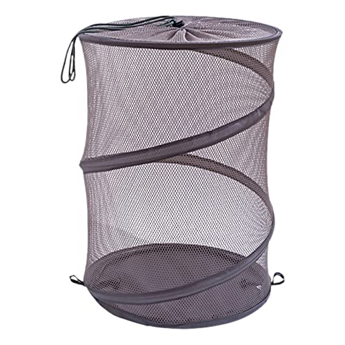 Mlysnd Cesto Ropa Plegable, 40L Gris Cesta Colada, Laundry Basket Transpirable Portátil Bolsa Ropa Sucia con Tapa con Cordón para Guardar Ropa, Juguetes, Toallas, Otros Dormitorio Baño Uso Cover