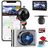 🚗【Nachtsicht & WDR/HDR】Die dashcam auto vorne verfügt über eine große 6-fache F1.8-Blende mit einem STARVIS-Technologie-kompatiblen Sensor für hochwertige Aufnahmen bei Nacht. Die WDR-Funktion der dashcam auto vorne hinten kompensiert schlechte Lichtverhältnisse durch Korrektur der Belichtung, HDR erweitert den Bereich der darstellbaren Helligkeit, verbessert Bereiche, die aufgrund von gebrochenen Schatten und Überbelichtung nicht sichtbar sind, und verbessert die Fahrsicherheit.