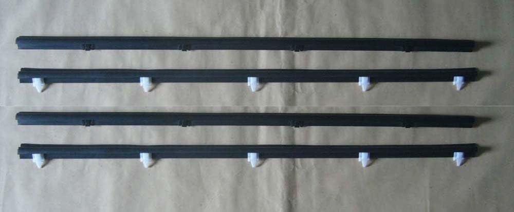Motorstorex - Weatherstrip Assy Door Belt Rubber Front Door Outer & Inner Left & Right for 1984 - 1989 Toyota LN50 RN55 LN56 RN70 RN57 YN56 Pickup Truck