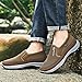 Mens Slip on Casual Shoes Arch Support Casual Lightweight Breathable Canvas Loafers Orthopedic Sneakers Flats Boat Shoes Comfortable Hiking Walking Sneakers Outdoor Fashion Brown
