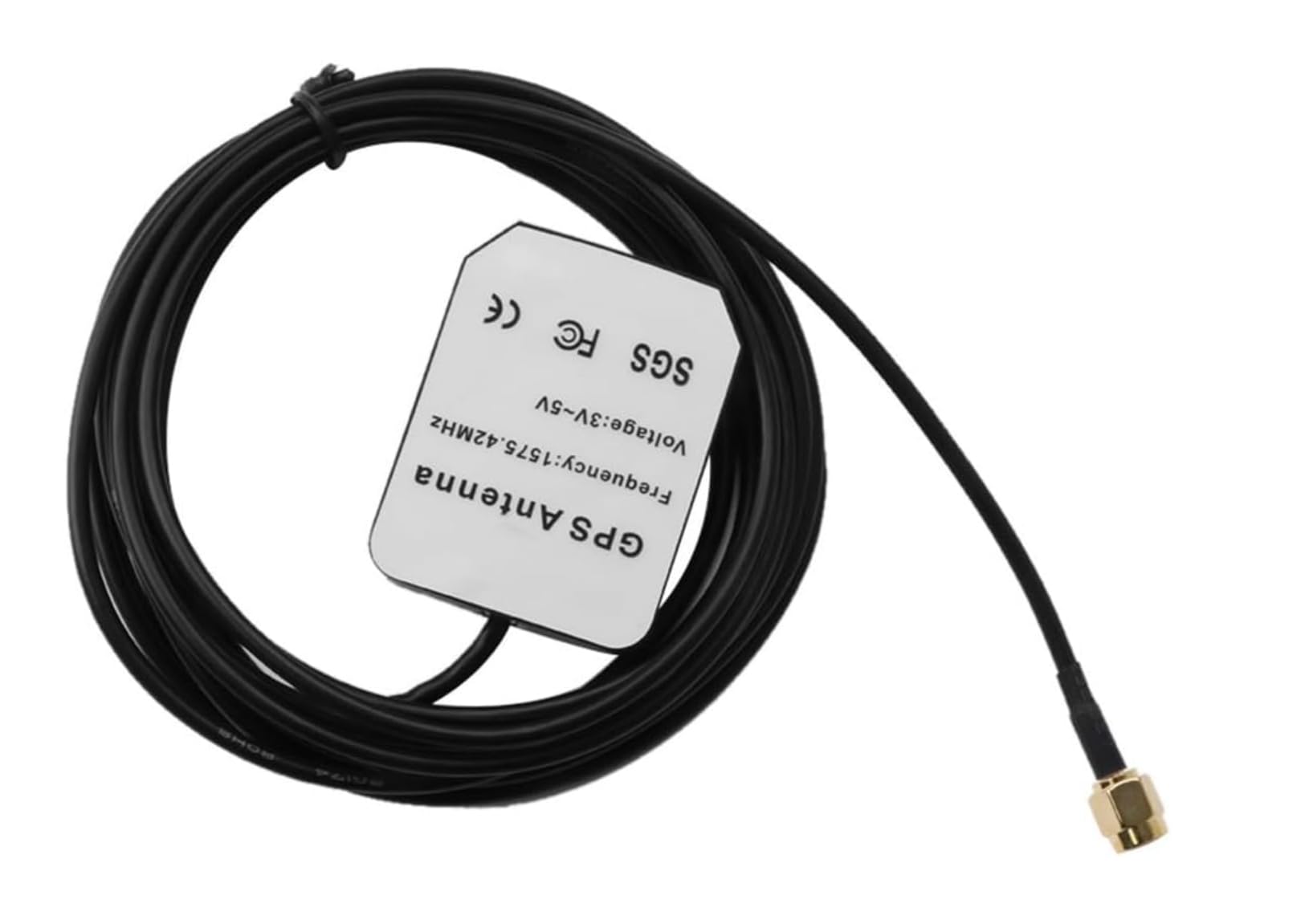 Antenna GPS Attiva per Auto 3 Metri 28dB SMA RG178 Base Magnetica