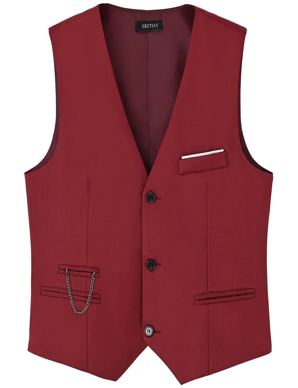 erztiay Men's Vest Formal Dress Business Slim Fit Sleeveless Vest Waistcoat-picture-51