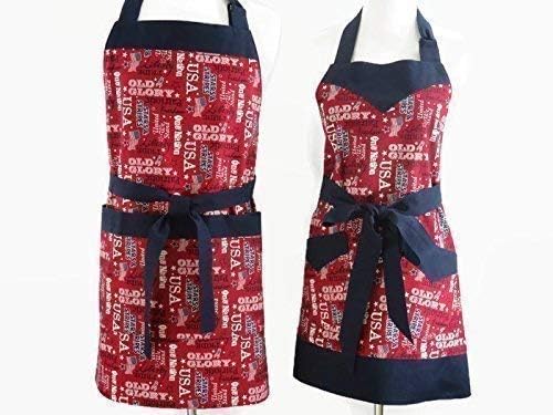 His and Her Patriotic Aprons