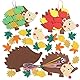 FYOJAIC 12 Igel Bastelsets für Kinder, Bastelset für Deko Anhänger Igel, Kunst und Bastelhandwerk für Herbst und Winter Basteln