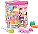 Mega Bloks Juego de construcciones 80 piezas con bolsa ecológica rosa, juguete bebé +1 año (Mattel DCH62)