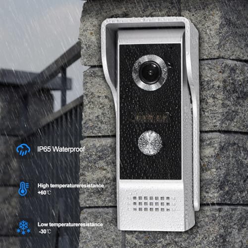 Vidéophone filaire tactile pour villa et appartement connecté Tuya - 4