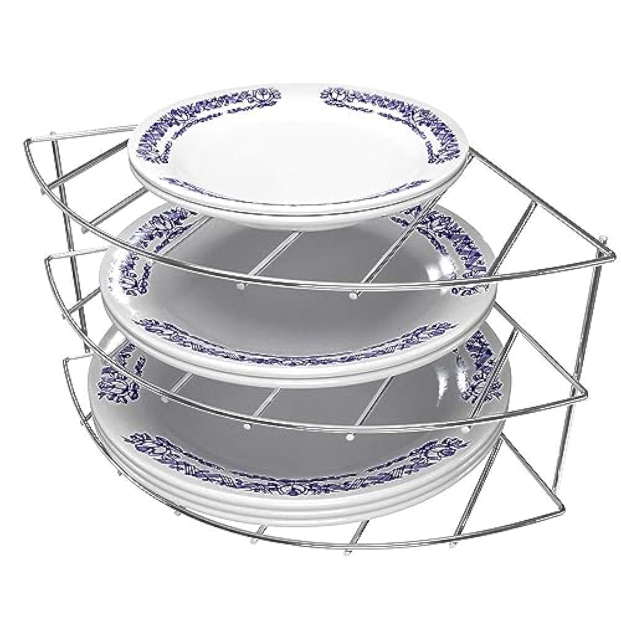 Multipurpose Space Saving Corner Plate Rack