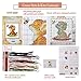 Printed Cross Stitch Kits 11CT 9X9 inch 100% Cotton Holiday Gift DIY Embroidery Starter Kits Easy Patterns Embroidery for Adults Crafts DMC Stamped Cross-Stitch Supplies Needlework Tiger and Bee