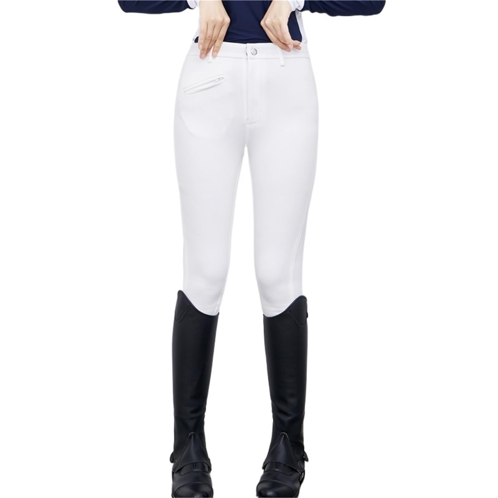 Pantalones de equitación Pantalones de equitación, Pantalones ecuestres, Polainas, Pantalones de Jinete elásticos, Ropa Ajustada(White,34)