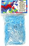 Rainbow Loom Glow Blue Rubber Bands with 24 C-Clips