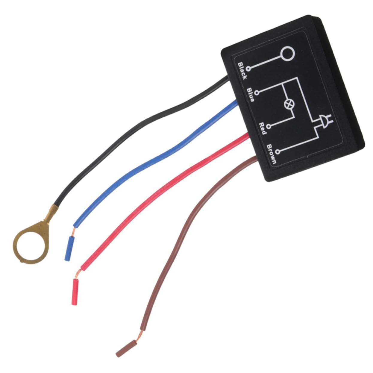 LIFKOME Touch Induction Adjustable Dimmer Switch with 4-level Dimming Function, Black Abs Material for LED Lights and Table Lamps for Household Use