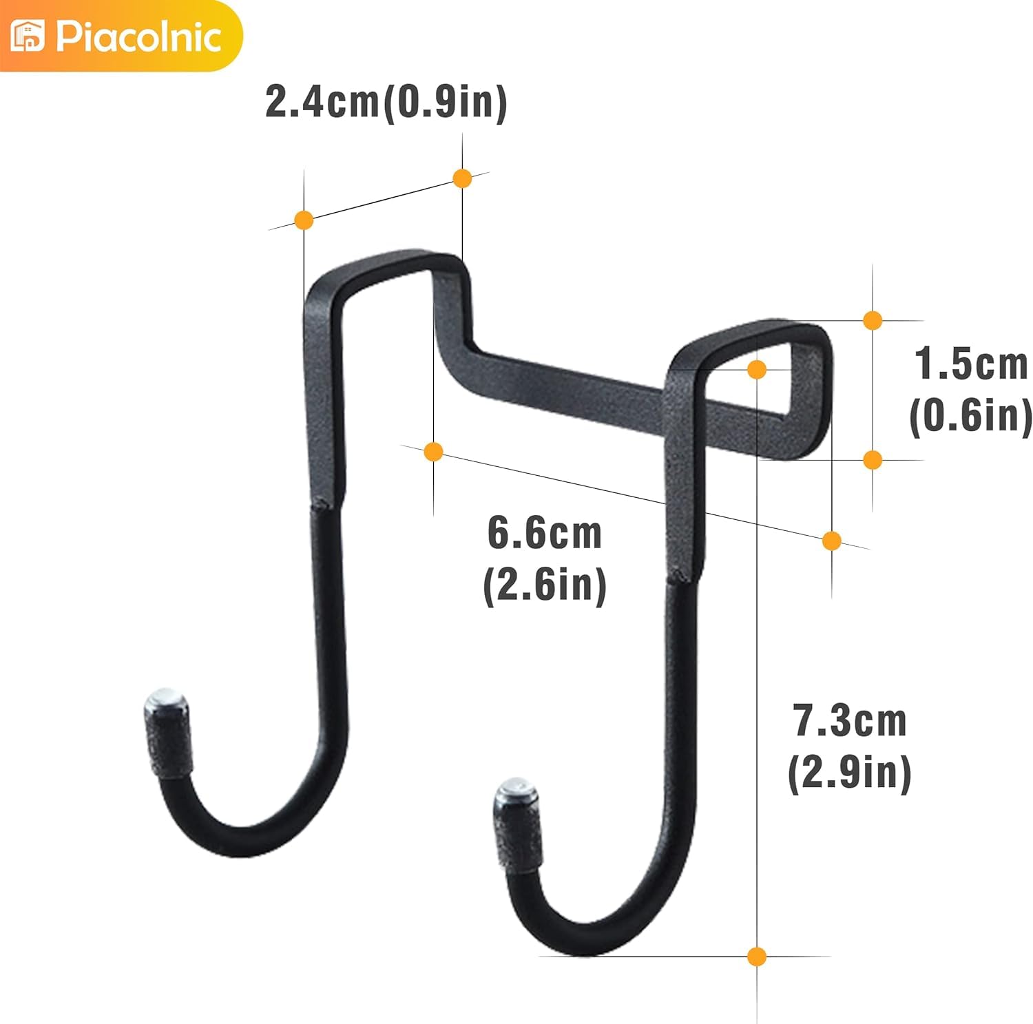 Boniry 4 Pcs Stainless Steel Over-The-Door Hooks - Heavy Duty S-Shaped Hangers for Clothes and Cabinet Organization - No Drilling Needed