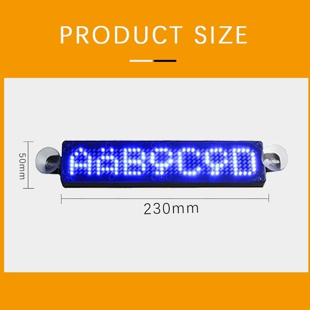 Panel matrycowy LED, ekran reklamowy samochodu Wyświetlacz w szybie samochodu Przewijany wyświetlacz LED na tylnej szybie samochodu(Rosso)