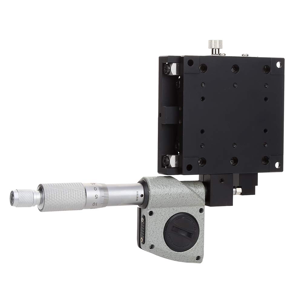 ZJchao 80x80mm Digitalanzeige Mikrometertisch 0,001mm Präzisions-Linearverschiebungstisch