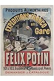 felix potin grasse horaires SANS CADRE Herbé ™ FéLIX POTIN Rf1504-Poster/Reproduction HQ 40x60cm d\'une Affiche Vintage/Ancienne