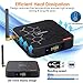 Android TV Box, Pendoo X6 PRO Android TV Box 4GB RAM 32GB ROM, 2.4GHz/5GHz Dual-Band WiFi BT Quad-Core 64Bits 3D/4K Full HD/H.265/USB3.0 Android Box