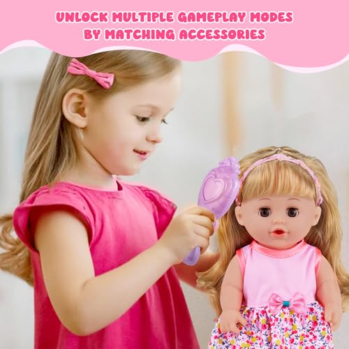 Muñeca bebé GAGAKU 12 pulgadas con accesorios miniatura 6
