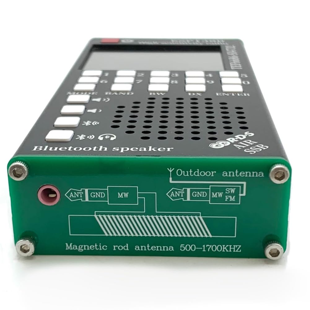 Nouveau Récepteur Radio ESP138D H-Radio SI4732 FM/AM/SSB/Bande Aéronautique + Récepteur FM TEF6686 : Radio 2 en 1 avec Bluetooth