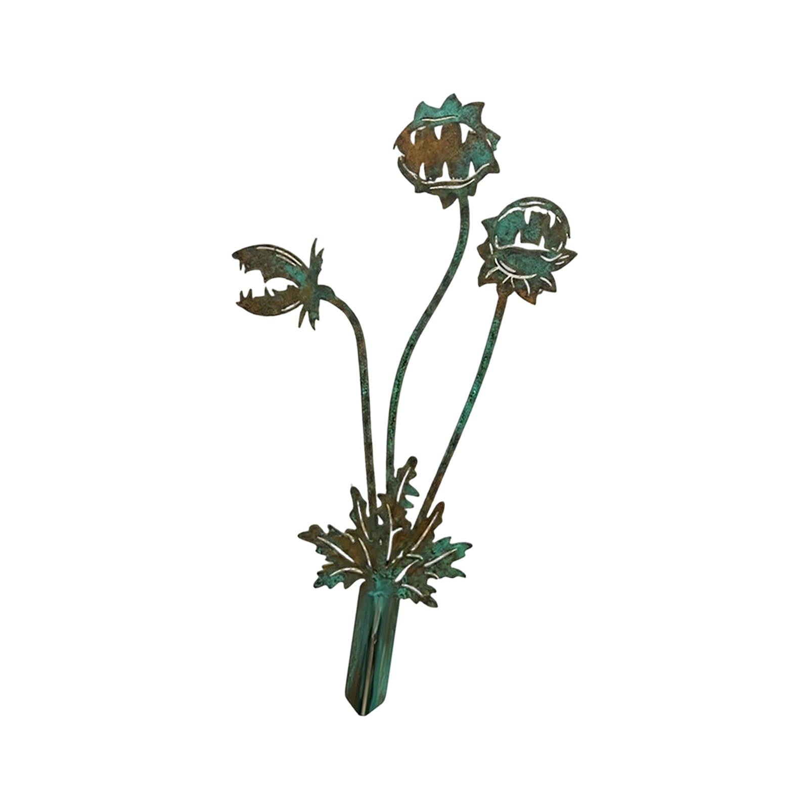 Plcpdm Carnivorous Flower Garden Bed Accent Stake In Metal, Whimsical Outdoor Garden Decor For Yard Corners And Flower Bed Displays At Home Metal Stake Decor Flower Container Accent Yard Ornament Patio Container Pick Soil