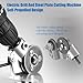 Titanium Drill Nibbler – Sheet Metal Cutting Tool,Sheet Metal Cutter Drill Attachment,Electric Drill Plate Cutte Attachment with Adapter,for Iron, White Sheet, Steel, Copper, Aluminum (1SET)