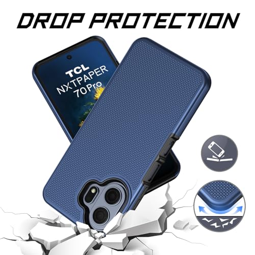 Lozeguyc for TCL NXTPAPER 70 Pro 5G Phone Case with Screen Protector Blue by Lozeguyc - Used condition - Image 3