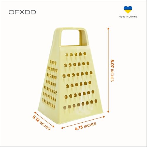 Miniatura 3 de Graters for Kitchen - Plastic Shredder Kitchen - Grater with Handle - Food Graters, Cone, Dishwasher Safe, 2 Pcs