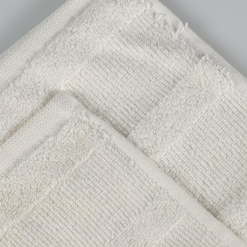 Serviette de bain en coton Superior Roma design côtelé style spa - 7