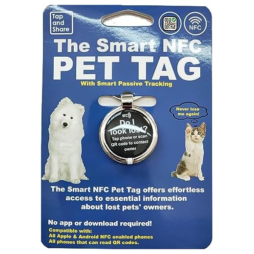 Smart NFC + QR Code Pet ID Tag