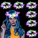 🌟【Great Party Supplies】 Die Federn der LED leuchtenden Federkrone sind gute Federn, die Schicht für Schicht abgeschirmt werden. Die Federkrone ist 7,8 Zoll im Durchmesser, geeignet für die meisten Menschen, und diese sind sicher und bequem zu tragen. Kinder Mädchen, Frau immer lieben diese Licht LED Feather Flower Crown Kopfschmuck. Die bunten Federn sind fest um die Krone gewickelt und fallen nicht leicht ab.